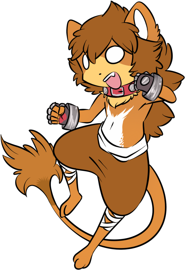 Mountain Lion Clipart Chibi - Lion Furry Anime Chibi - Png Download (737x1083), Png Download