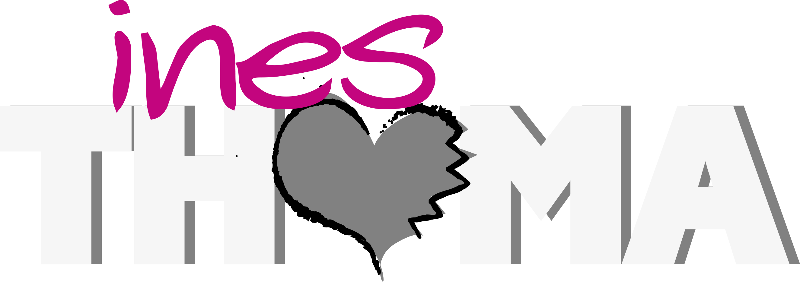 Ines Thoma Ines Thoma's Logo - Heart Clipart (2651x935), Png Download