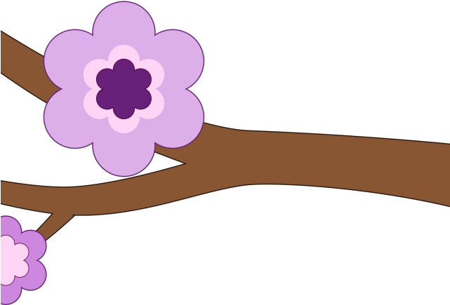 Purple Flower Clipart Big Flower - Clip Art - Png Download (640x480), Png Download