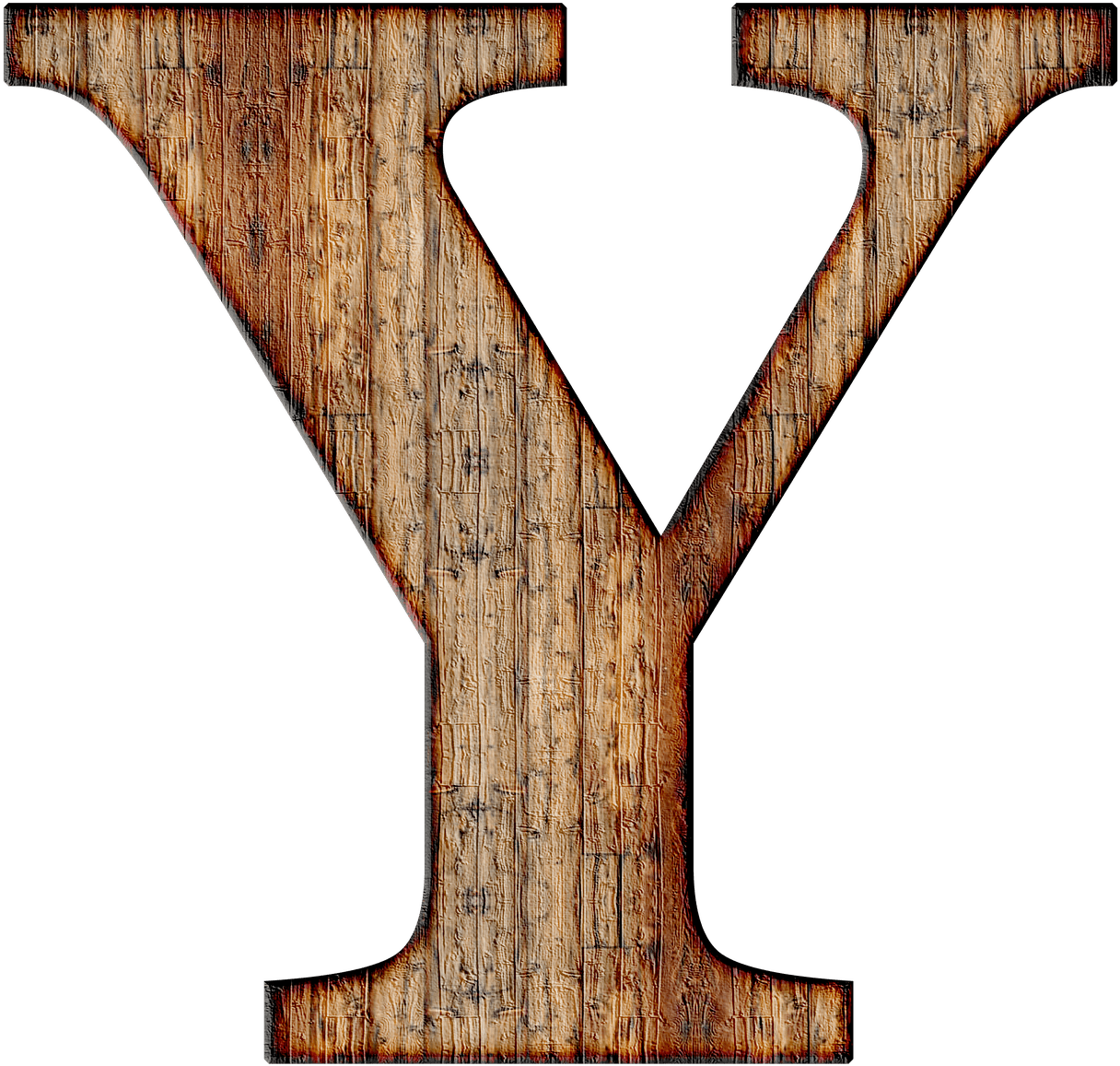 Wooden Capital Letter Y Clipart (1280x1269), Png Download
