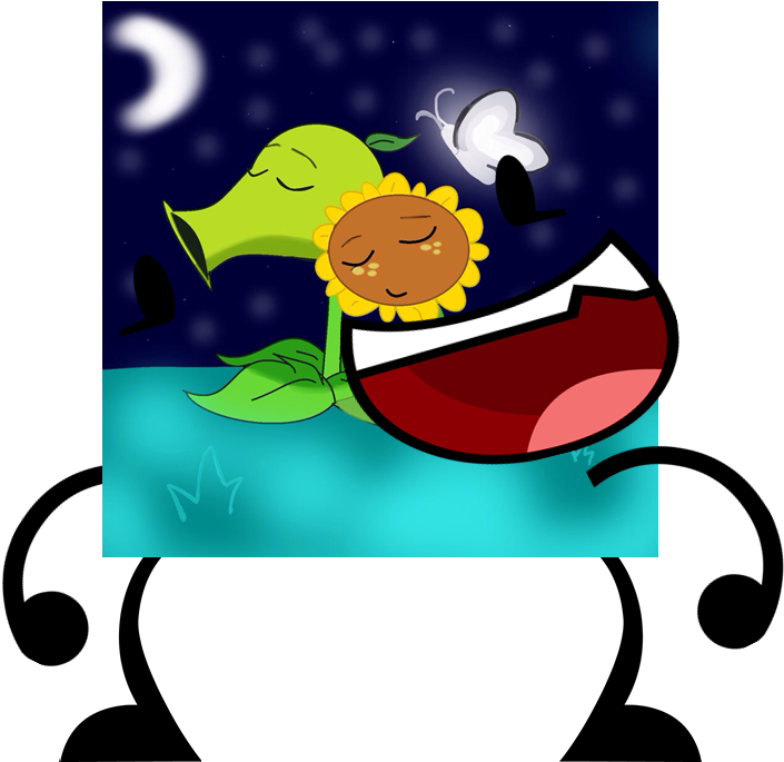 Peashooter X Sunflower Clipart (767x684), Png Download
