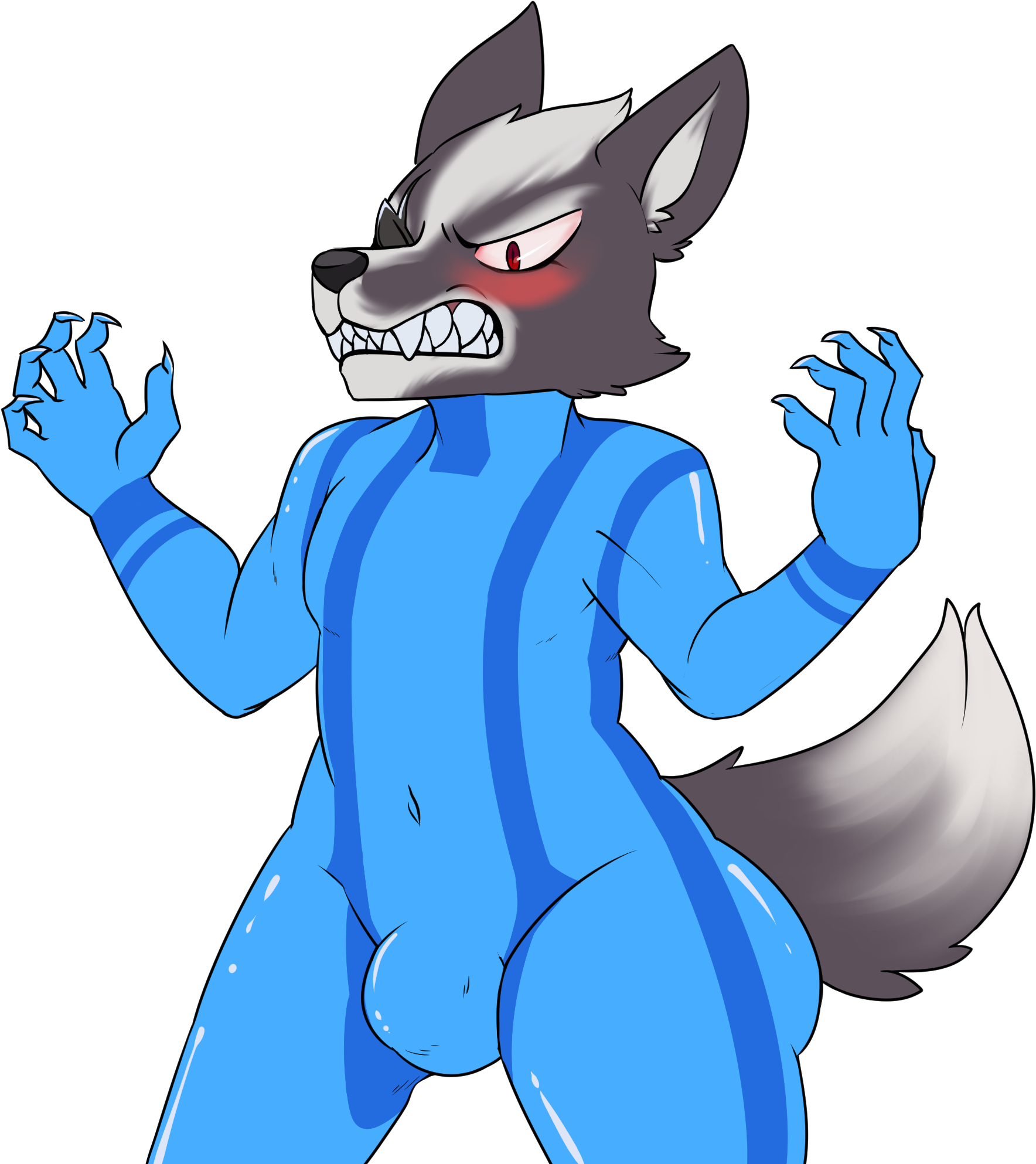 Zero Suit Wolf Ver - Cartoon Clipart (2000x2000), Png Download