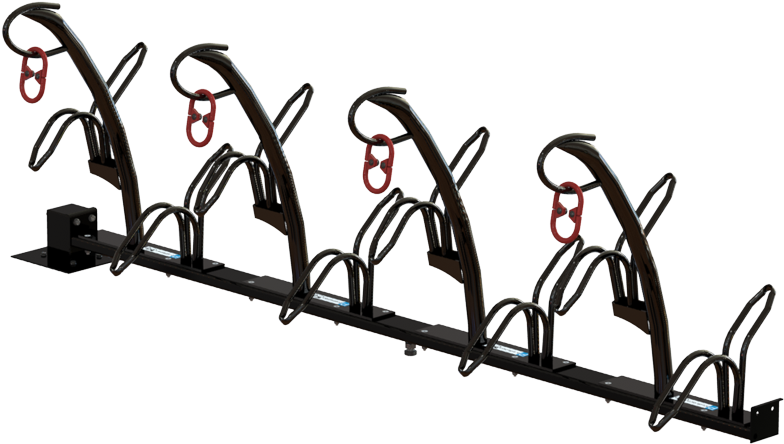 Tulip Bicycle Rack For Crate Bikes - Cartoon Clipart (800x800), Png Download