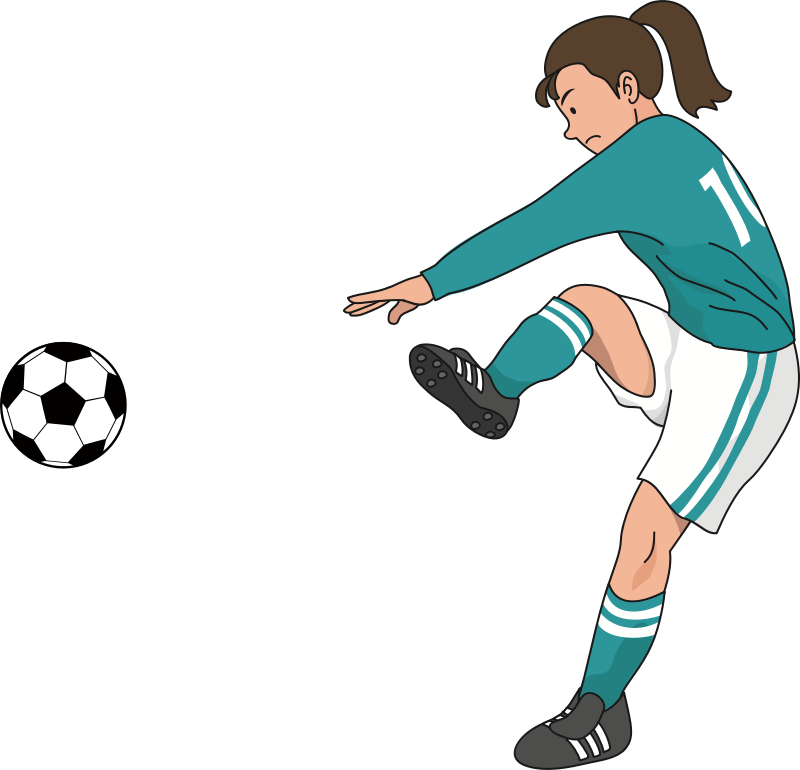 Clipart Soccer Player 7 Soccer Goal Clip Art Soccer - Png Football Player Women Transparent Png (800x770), Png Download