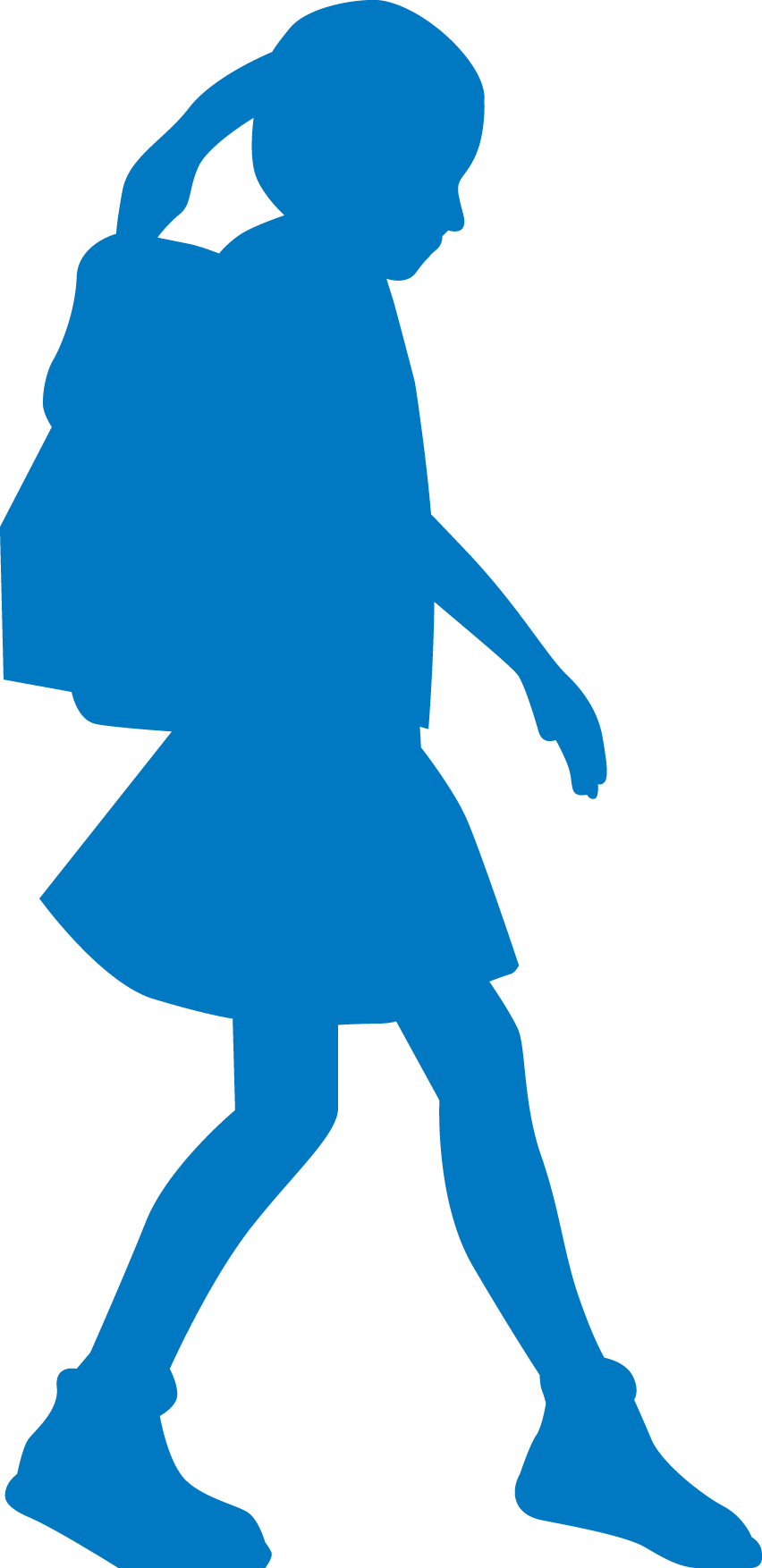 Safe Routes To School Clipart (852x1754), Png Download