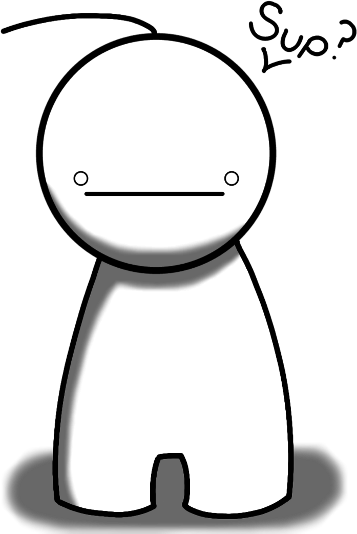 Just Want To Say Hi, Make Friends - Cryaotic Sup Guy Clipart (758x1054), Png Download