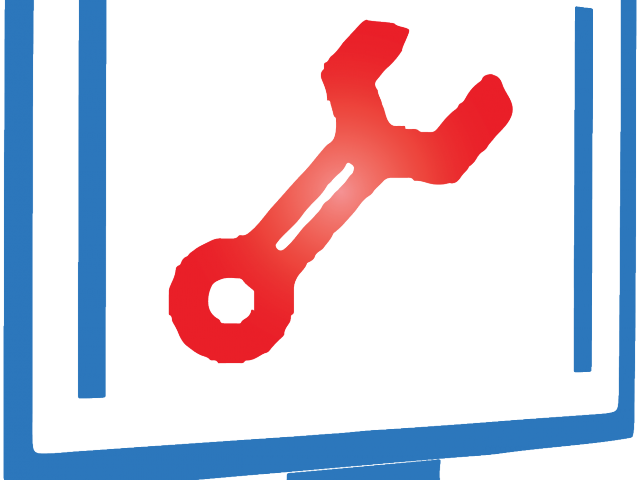 Software Clipart Broken Computer - Computer Repair Service Logo Idea - Png Download (640x480), Png Download