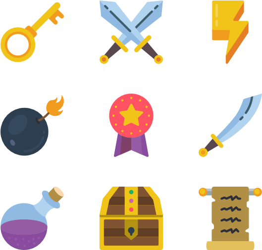 Game Elements Clipart (600x564), Png Download