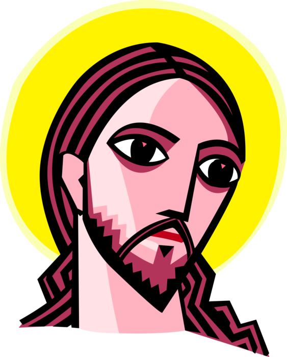 Vector Illustration Of Jesus Christ, Son Of God And Clipart (563x700), Png Download