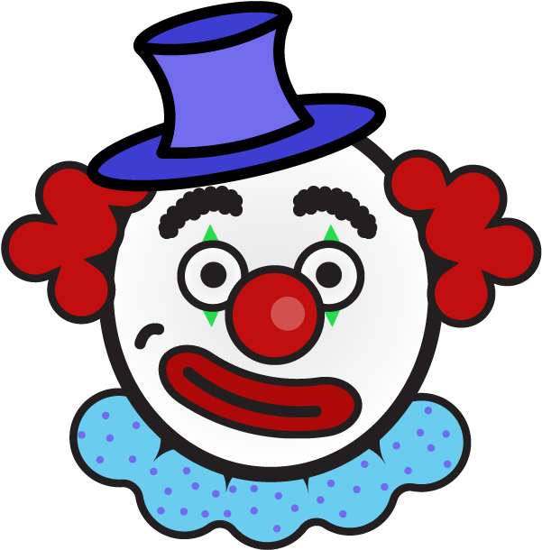 A Clown Illustration - Cartoon Clipart (855x777), Png Download
