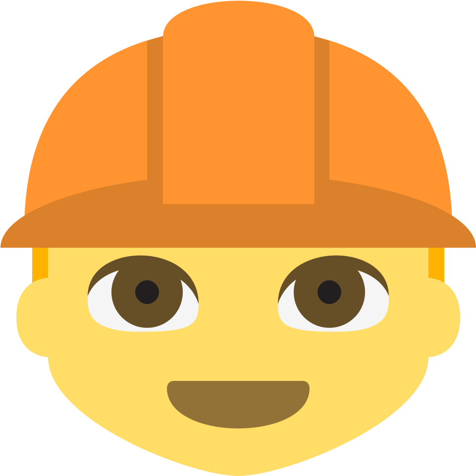 Emoji Construction Worker - Police Emoticon Clipart (1024x1024), Png Download
