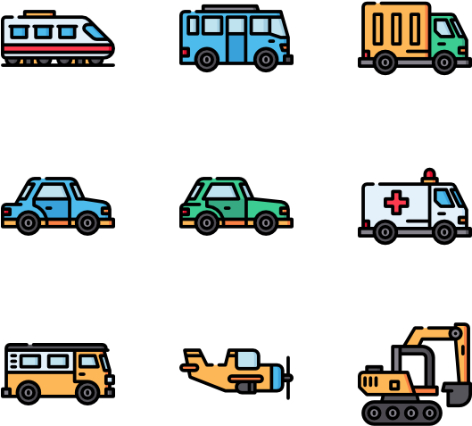 Graphic Royalty Free Download Vector Transport Vehicle Clipart (600x564), Png Download