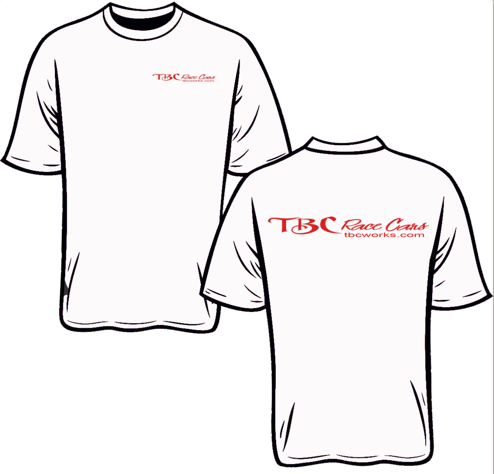 Tbc Race Cars White Copy - Active Shirt Clipart (1000x960), Png Download