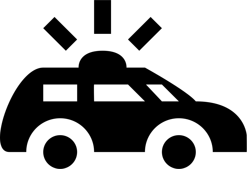 Police Car Svg Png Icon Free Download Clipart (981x674), Png Download