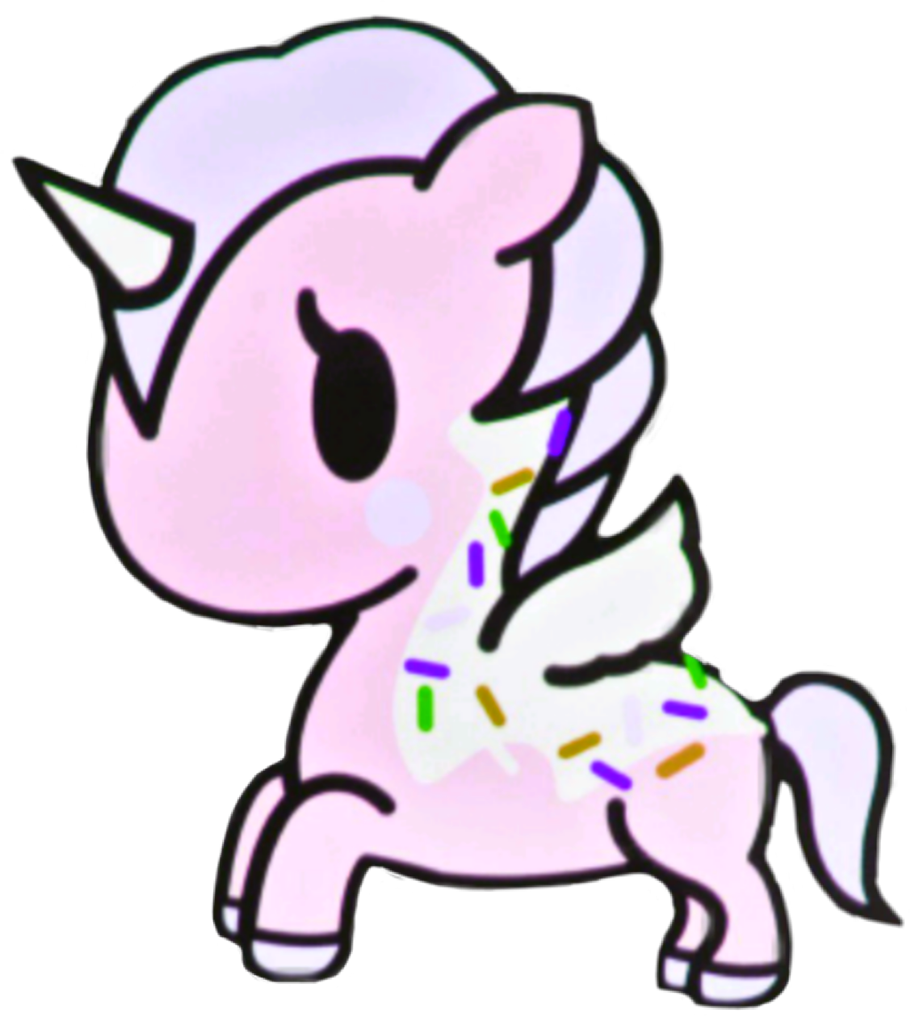 Unicorn Sticker Clipart (1024x1143), Png Download