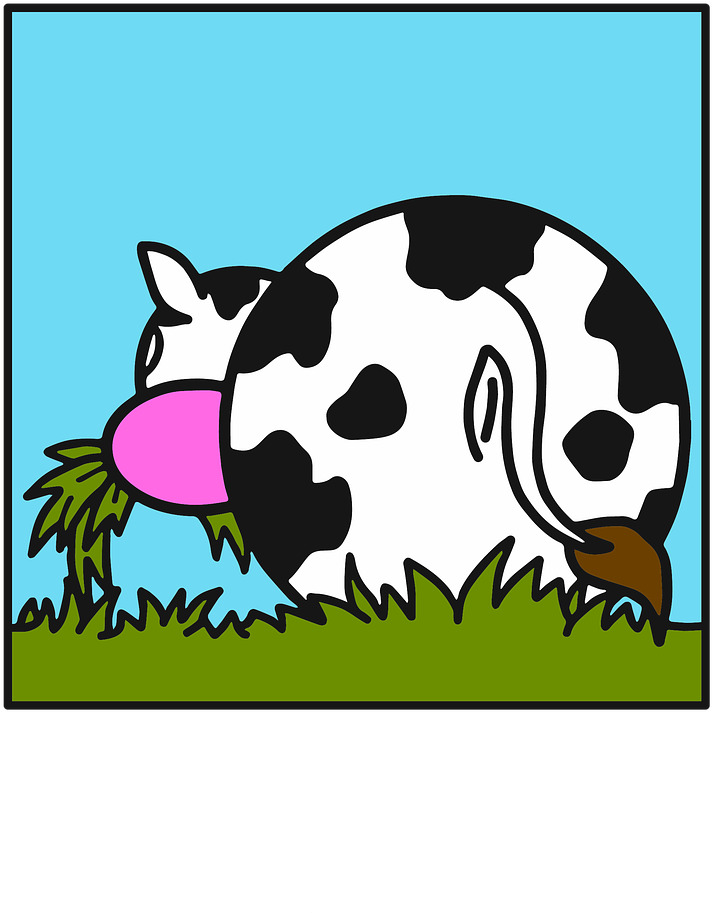 Cattle Grass Livestock Clipart (1280x1280), Png Download