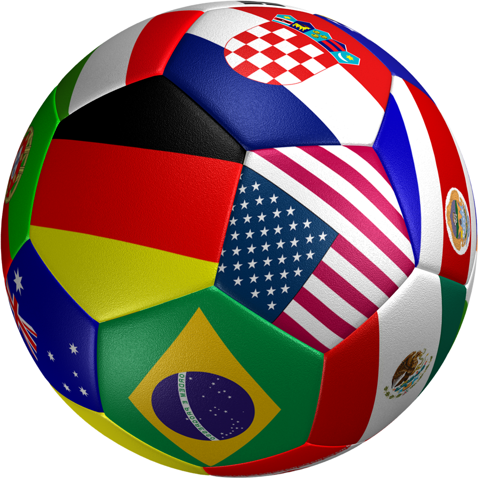 World Cup Flag Ball Clipart (1000x1000), Png Download