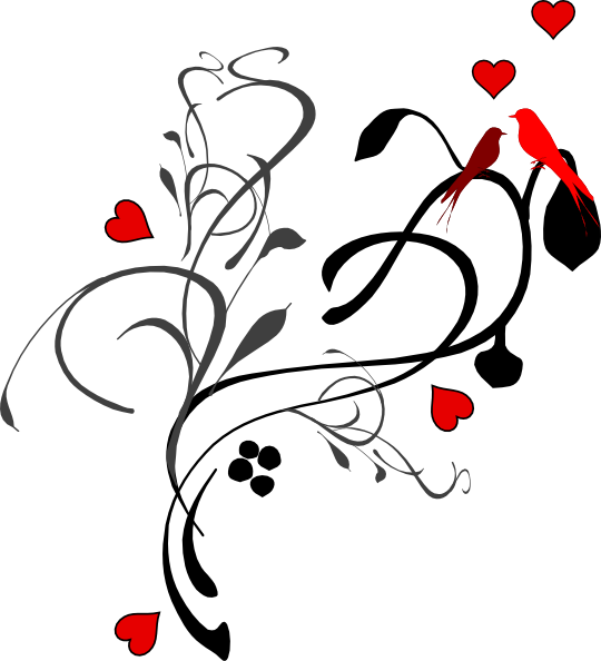 Wedding Borders Clipart Png Black And White Transparent Png (540x594), Png Download