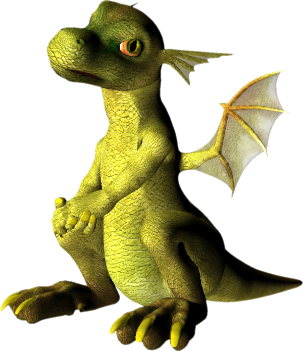 Baby Dragon Png - Png Dragon Clipart (600x695), Png Download