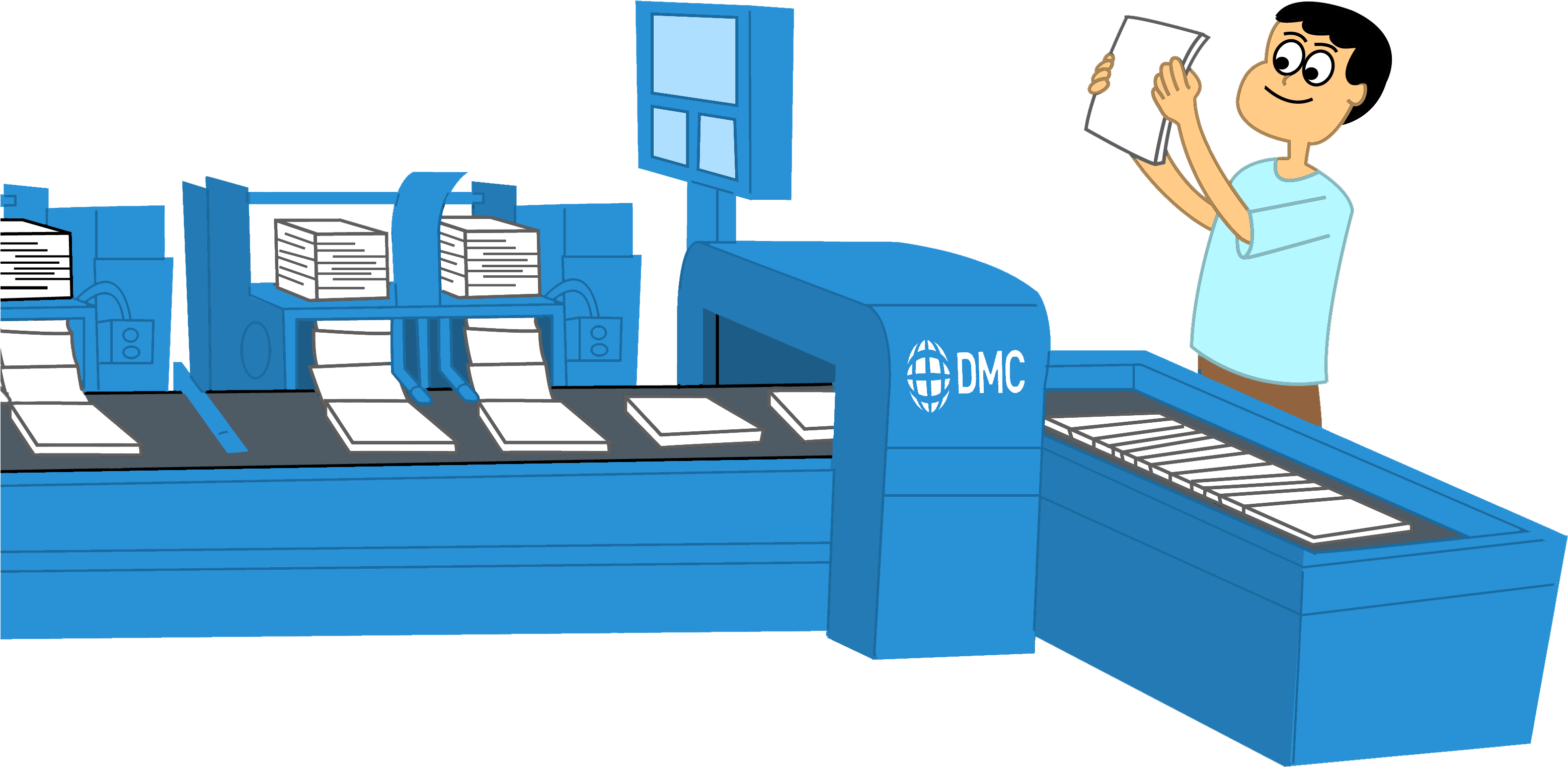 Document Clipart Mail - Cartoon - Png Download (3129x1656), Png Download