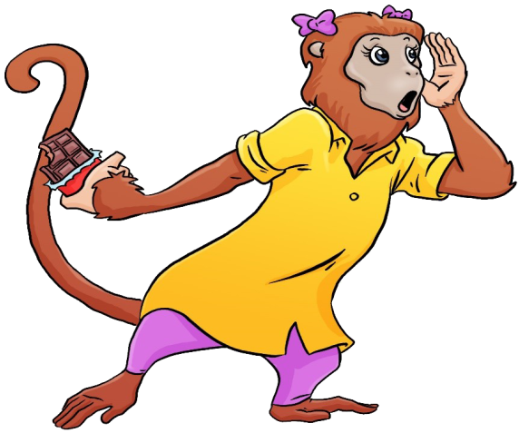 Darcy Howler Monkey - Cartoon Clipart (640x607), Png Download