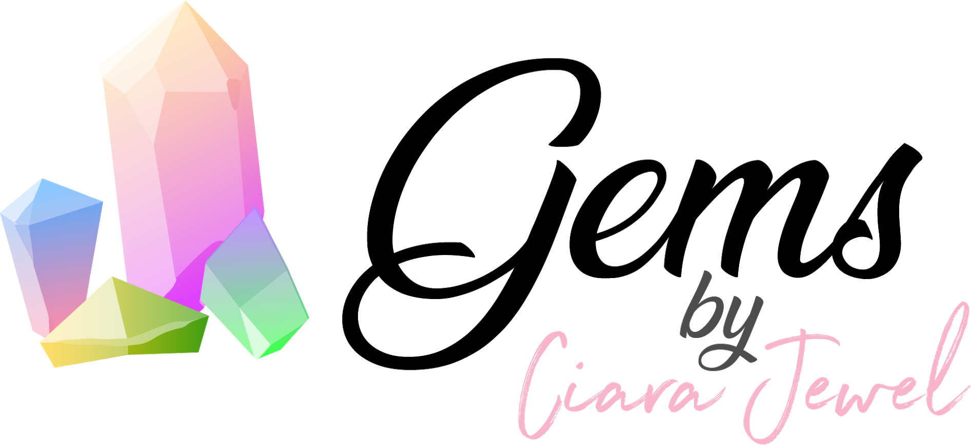 Gems By Ciara Jewel - Calligraphy Clipart (1893x869), Png Download