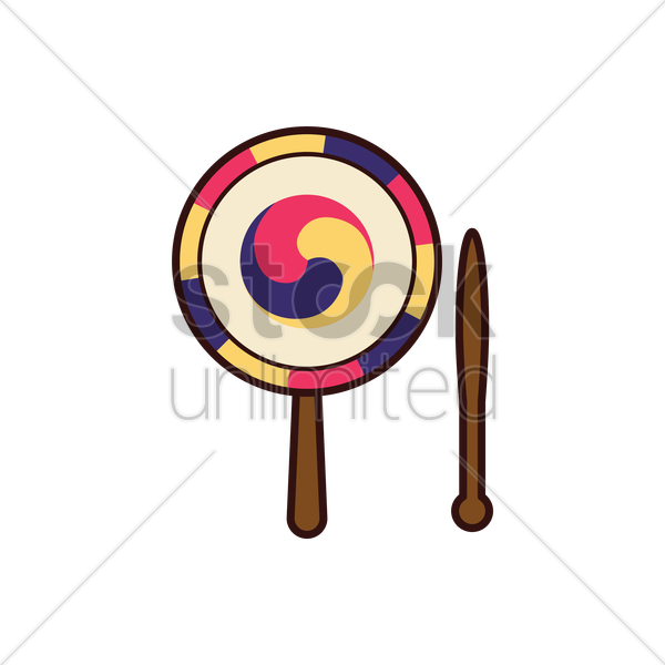 Drum Clipart Traditional Drum - Korean Traditional Icon Png Transparent Png (600x600), Png Download