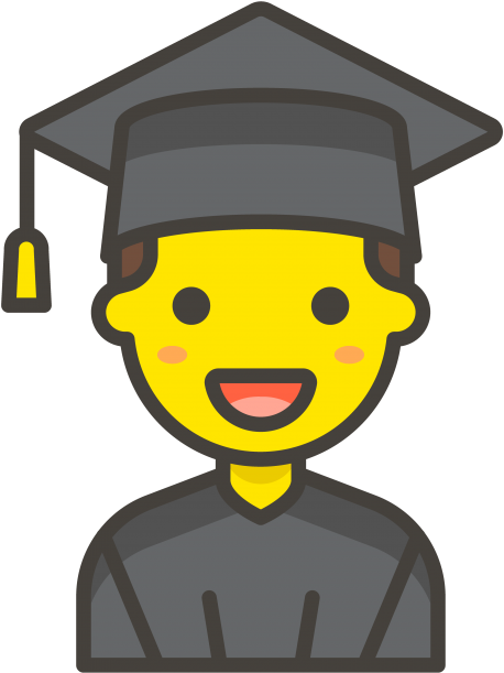 Student Emoji - คน Vector Free Clipart (866x650), Png Download