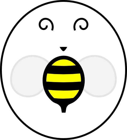 Bee Clipart Transparent Background - Png Download (540x597), Png Download