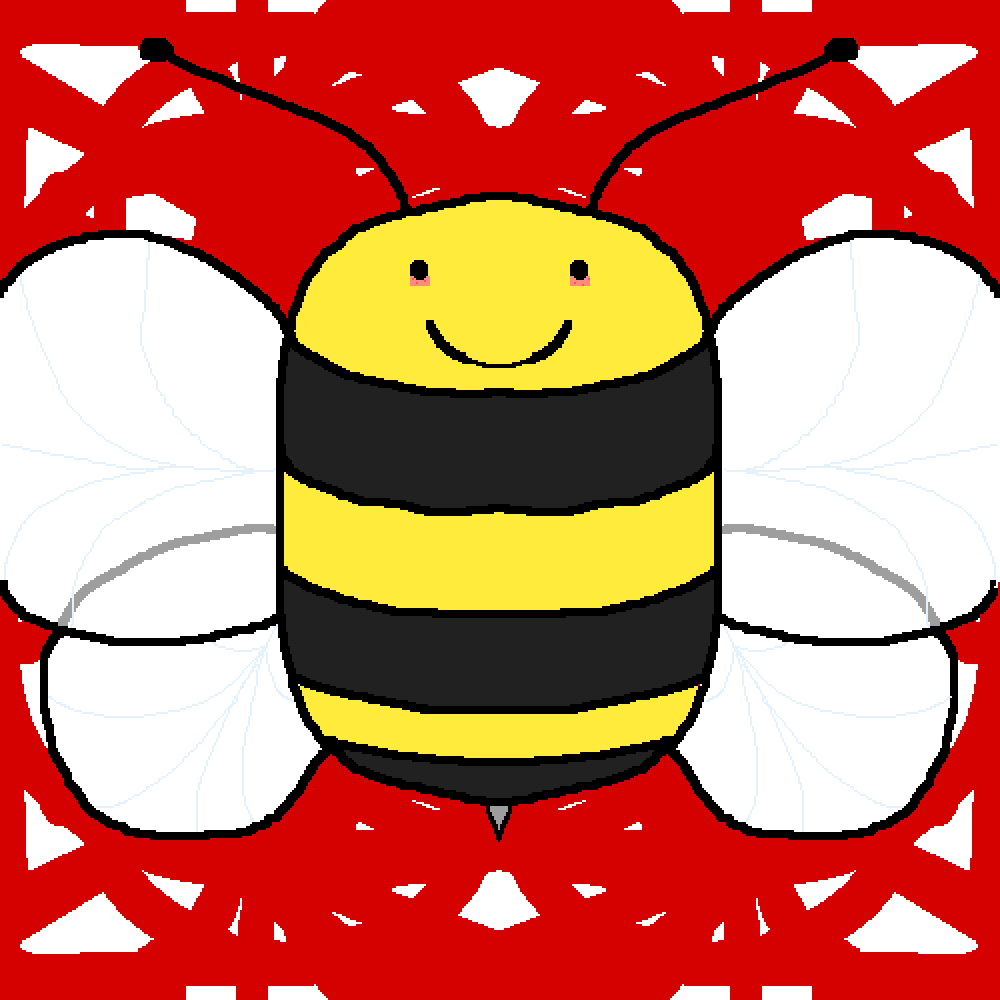 Is Za Bee Clipart (1000x1000), Png Download