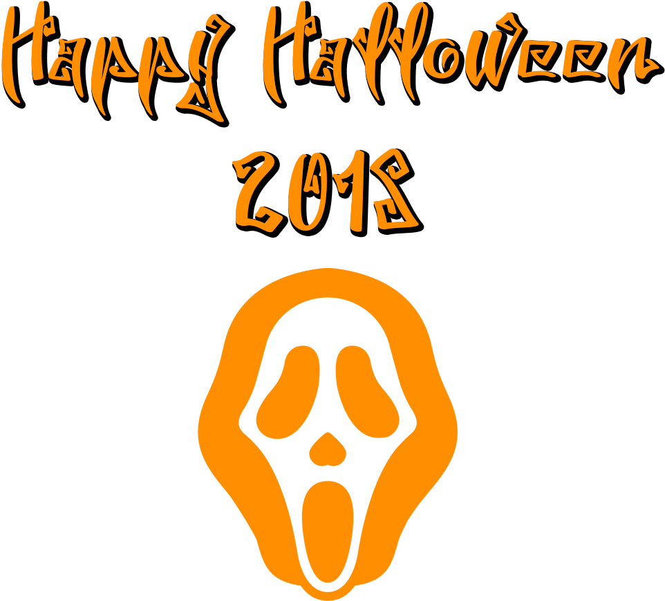 Download Happy Halloween 2018 Scary Font Mask Transparent - Scary Fonts Happy Halloween Clipart (1000x1000), Png Download