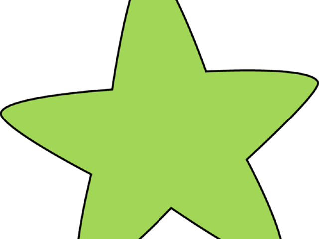 Star Clipart Green - Png Download (640x480), Png Download