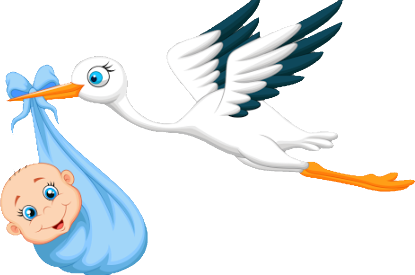 Report Abuse - Cegonha Carregando Bebe Clipart (1024x680), Png Download