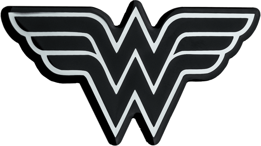 Free Png Download Black Wonder Woman Logo Png Images - Wonder Woman Logo Blue Clipart (850x476), Png Download