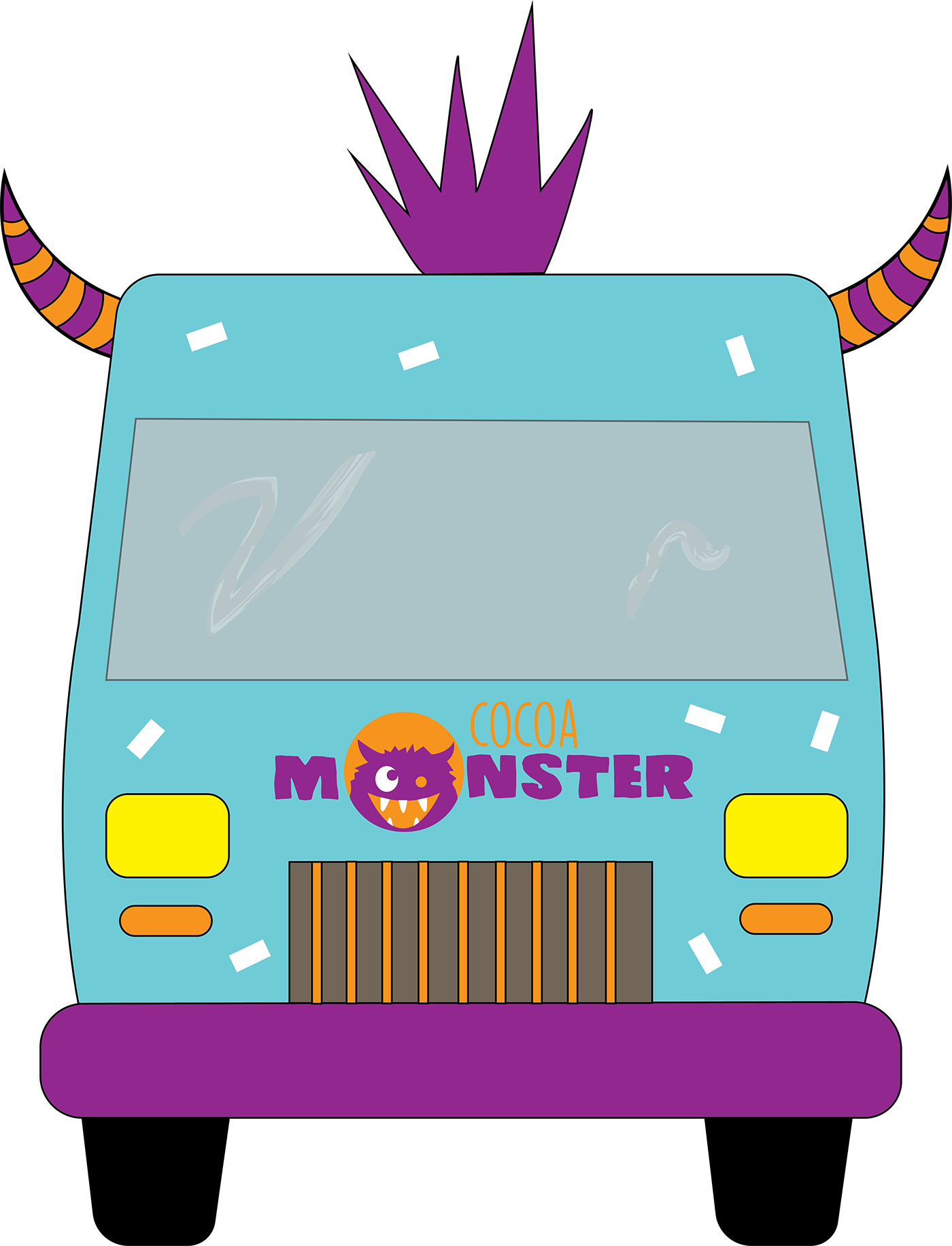 Food Truck Final Project - Bus Clipart (1400x1832), Png Download