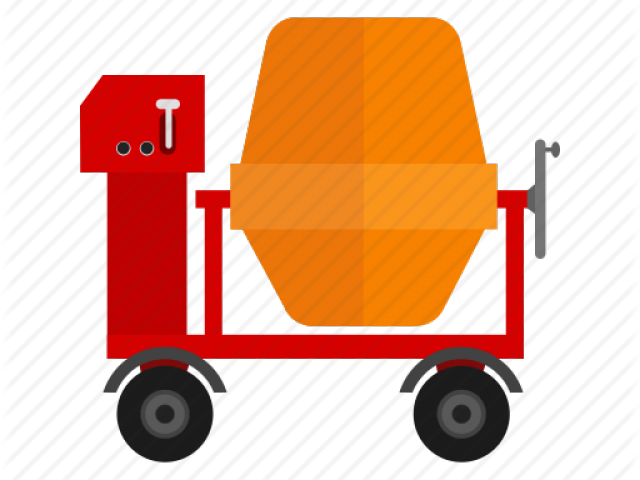 Machine Clipart Cement Mixer - Illustration - Png Download (640x480), Png Download