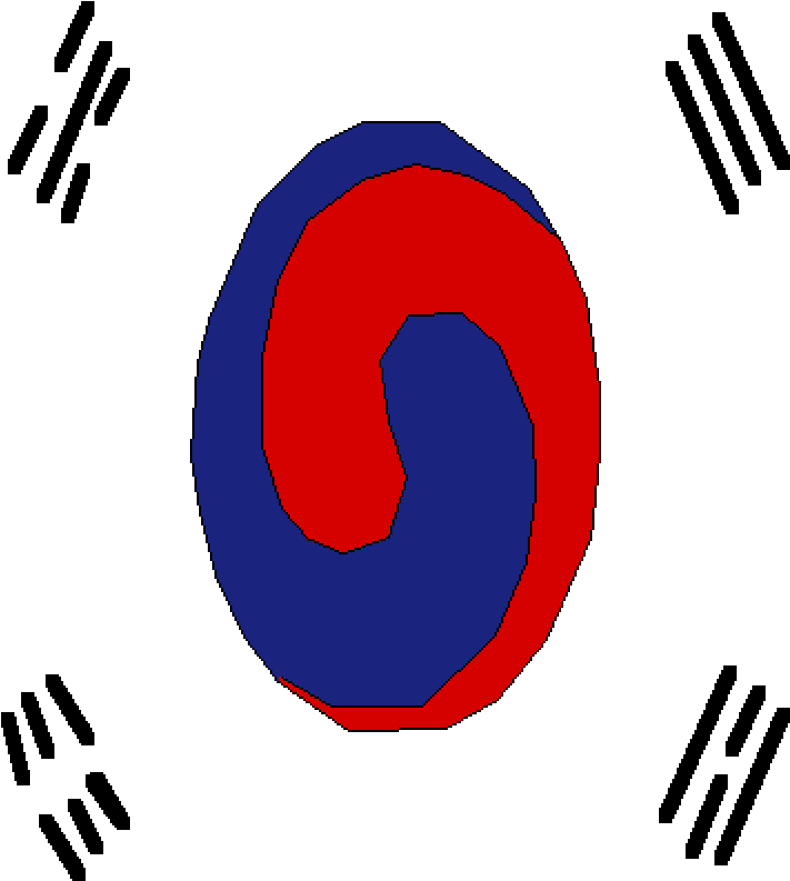 Korean Empire Flag - Korean Flag Walpaper Hd Clipart (711x793), Png Download