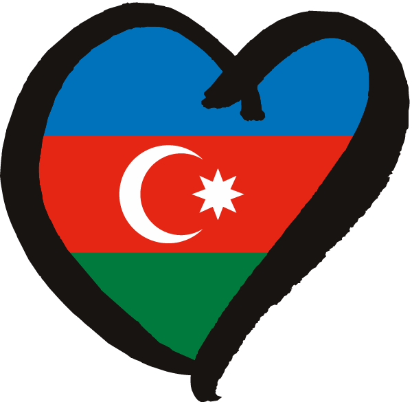 Azerbaijan Flag - Azerbaijan Eurovision Flag Clipart (600x585), Png Download