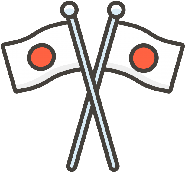 Crossed Fags Emoji - Circle Clipart (866x650), Png Download