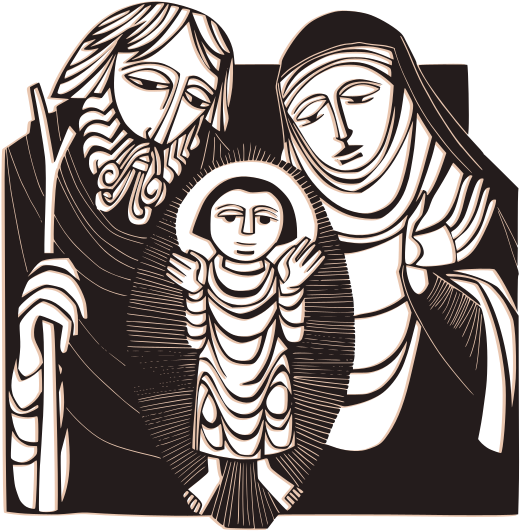 13 Nativity Vector Black Png Images - Christmas Day Clipart (590x800), Png Download