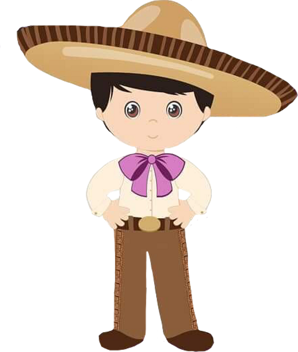 Mexican Sticker - Cartoon Clipart (1024x1209), Png Download