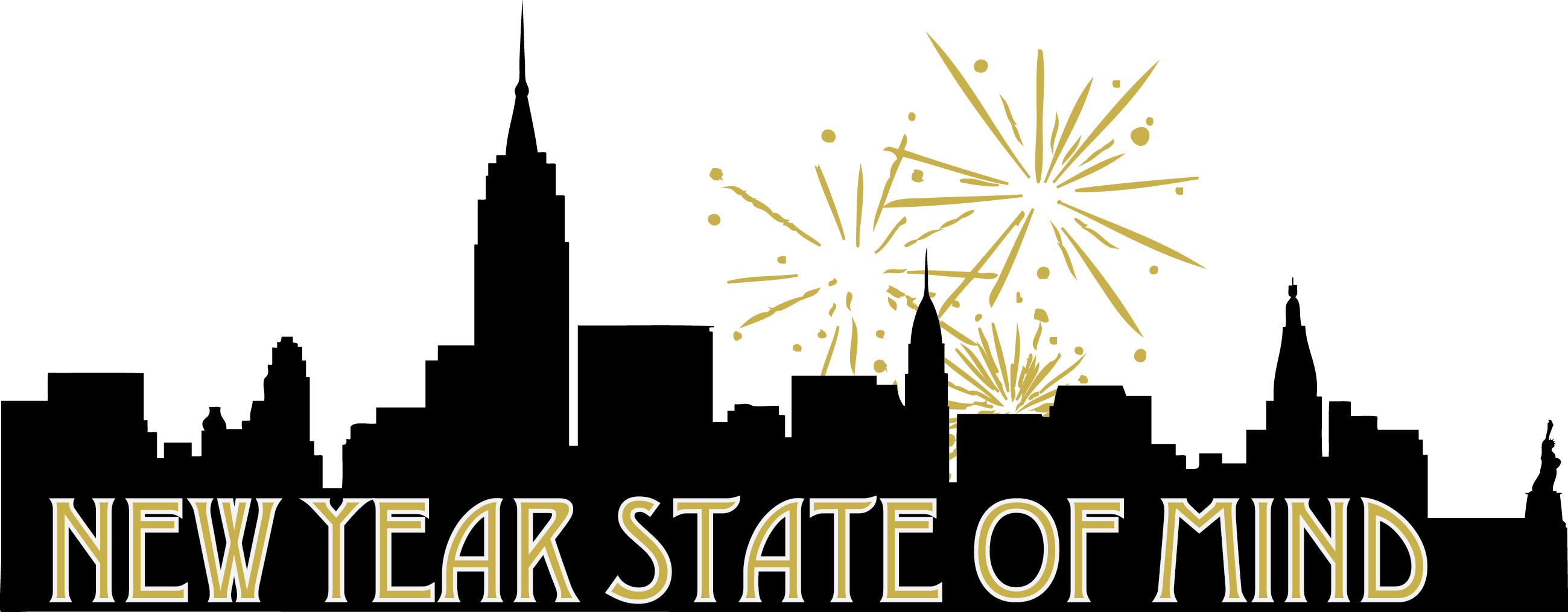 New Year State Of - Hudson River Clipart (2599x1015), Png Download
