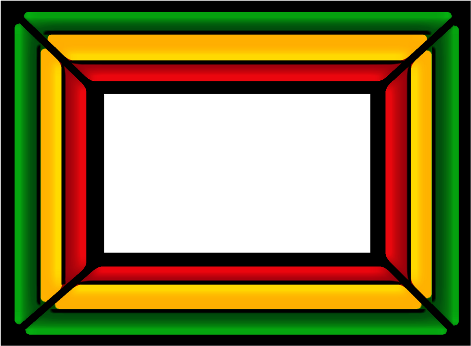 Frame Cadre Vertjaunerouge Sticker Autocolant Greenyel Clipart (1024x819), Png Download