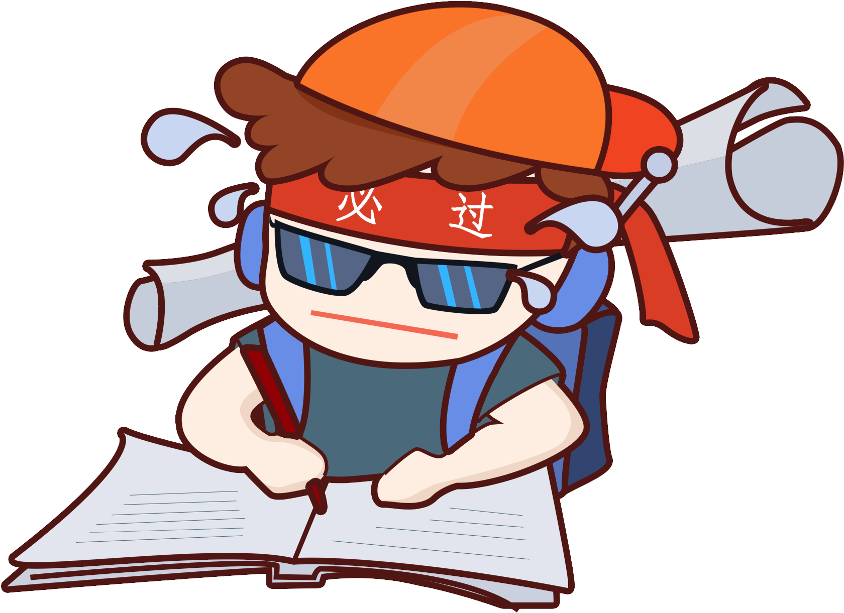 Painted Creative Comics Preparation Png And Psd - Cartoon Clipart (2000x2000), Png Download