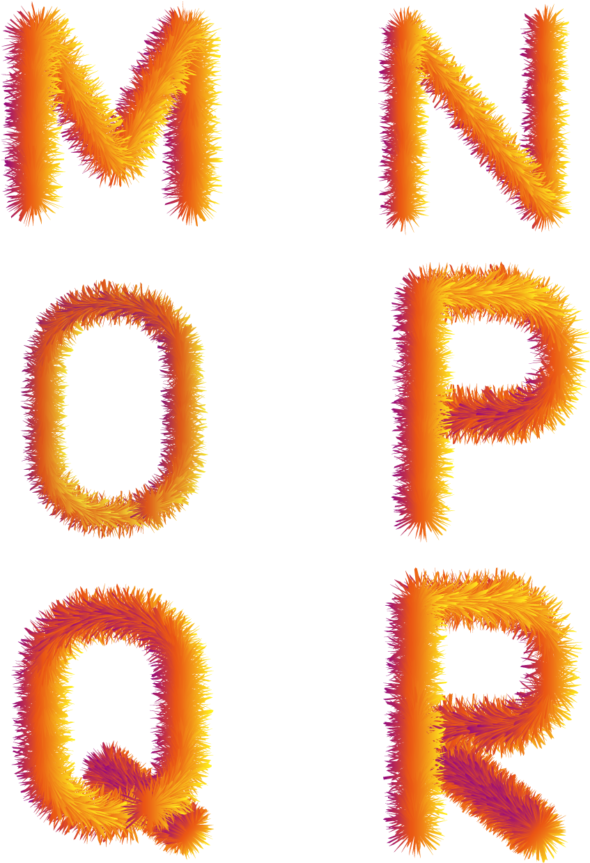 Colorful Plush Effect English Png And Vector Image - Visual Arts Clipart (1024x1370), Png Download