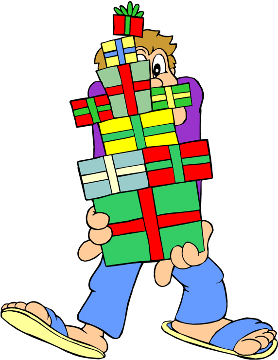 Winter And Holiday Teaching Tips And Freebies Galore - Moving Christmas Gift Clip Art - Png Download (584x750), Png Download