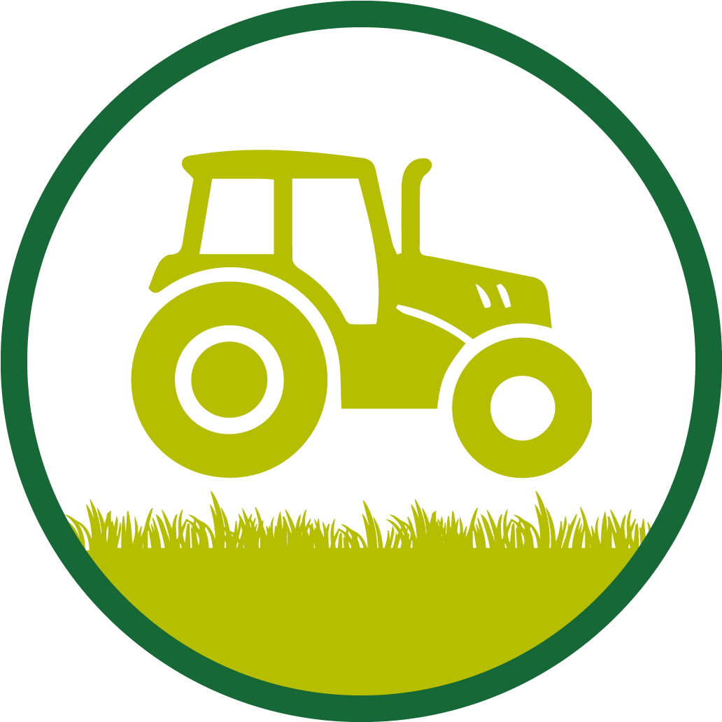 Construction - Tractor Silhouette Clipart - Png Download (1240x1240), Png Download