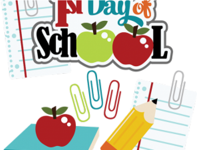 School Clipart Clipart First Day School - Clipart First Day Of School - Png Download (640x480), Png Download