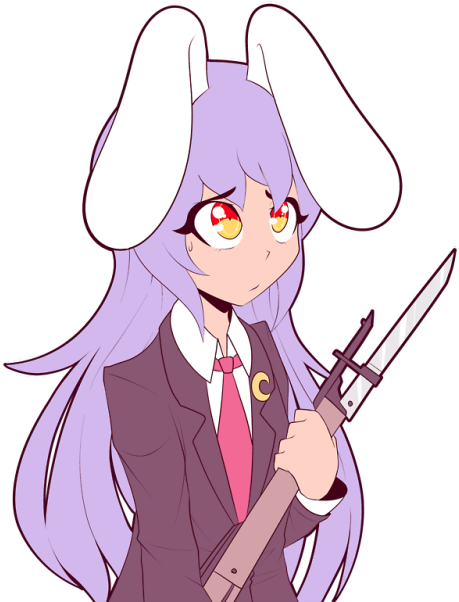 Reisen And Reisen Ii Hair Swap For @taberone - Cartoon Clipart (500x641), Png Download
