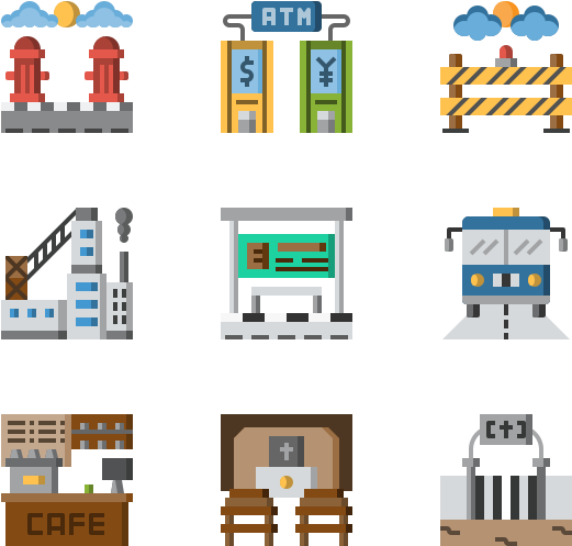 In The Village Clipart (600x564), Png Download